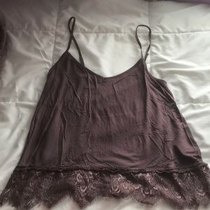 AE soft and sexy lace lined tank